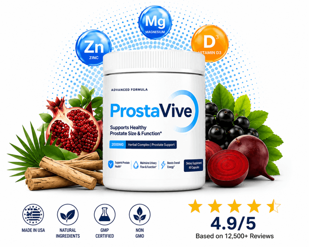 ProstaVive supplement tub, official product photo